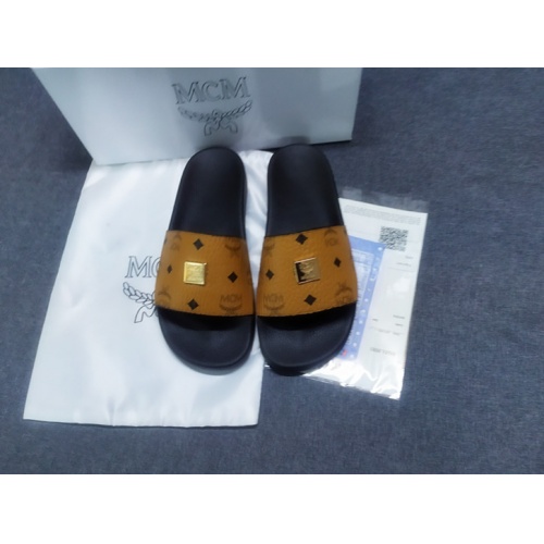 Wholesale MCM Slippers For Women #950696 $41.00 USD, Wholesale Quality Replica MCM Slippers