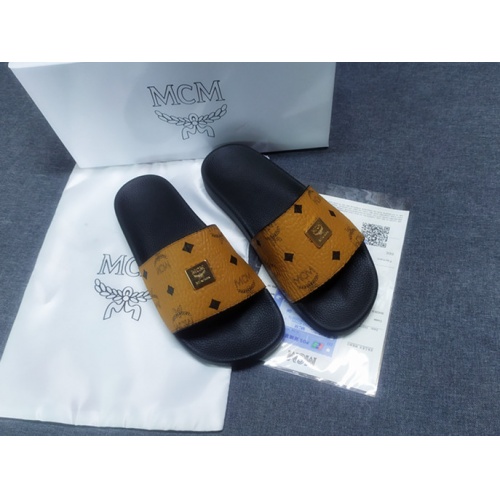 Replica MCM Slippers For Women #950696 $41.00 USD for Wholesale