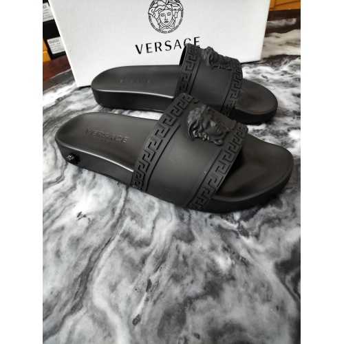 Replica Versace Slippers For Women #950750 $42.00 USD for Wholesale