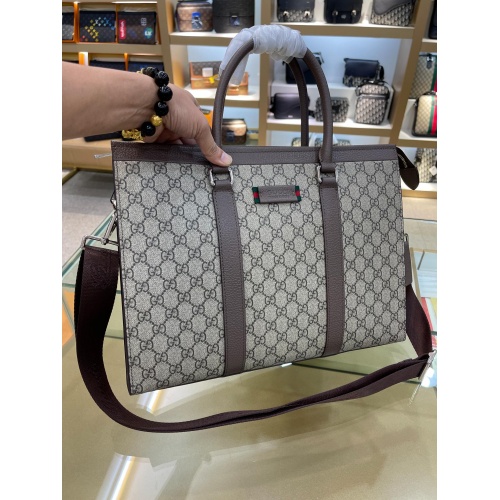 Replica Gucci AAA Man Handbags #951782 $145.00 USD for Wholesale