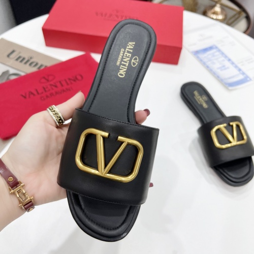 Replica Valentino Slippers For Women #953179 $82.00 USD for Wholesale