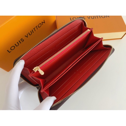 Replica Louis Vuitton LV Wallets In Red For Women #958520 $34.00 USD for Wholesale