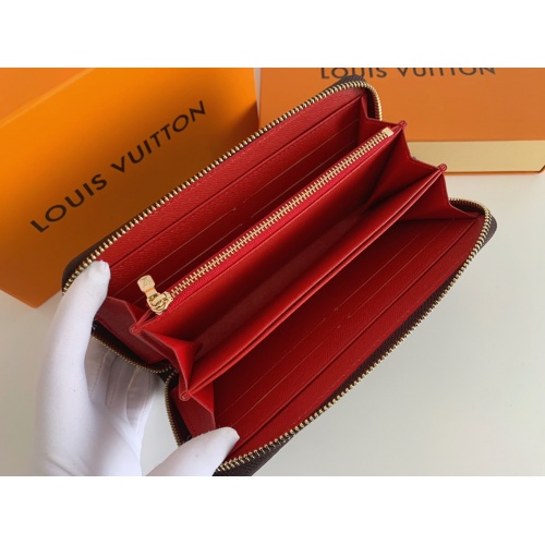 Replica Louis Vuitton LV Wallets In Red For Women #958521 $34.00 USD for Wholesale