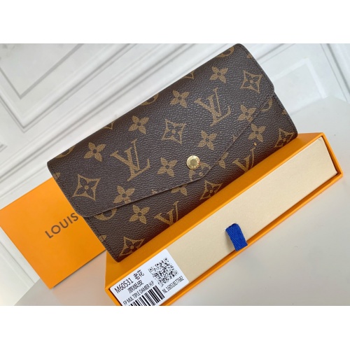 Wholesale Louis Vuitton LV Wallets In Coffee For Women #958527 $36.00 USD, Wholesale Quality Replica Louis Vuitton LV Wallets