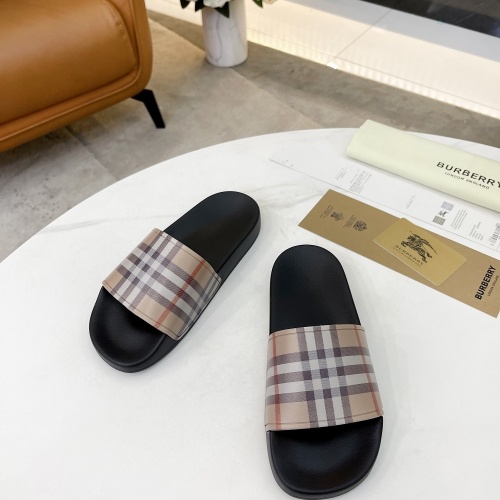 Replica Burberry Slippers For Men #959422 $42.00 USD for Wholesale