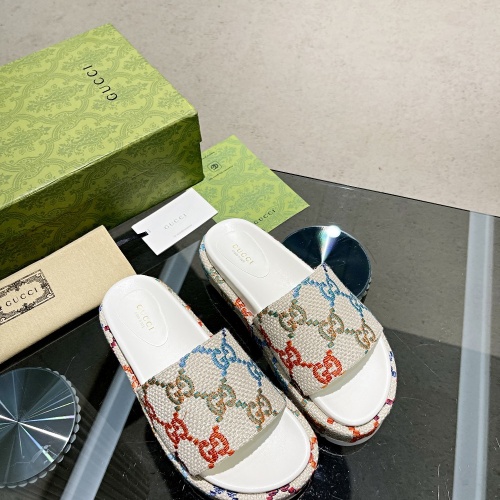 Replica Gucci Slippers For Women #959915 $82.00 USD for Wholesale