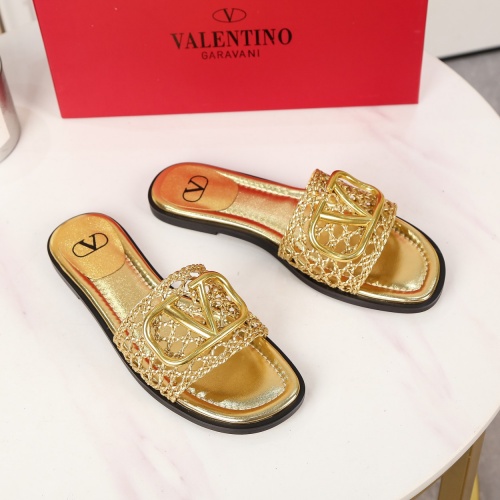 Replica Valentino Slippers For Women #962047 $60.00 USD for Wholesale