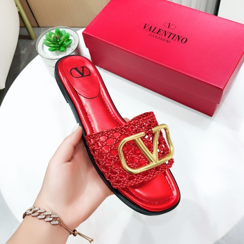 Replica Valentino Slippers For Women #962048 $60.00 USD for Wholesale