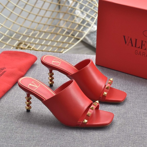 Replica Valentino Slippers For Women #962124 $80.00 USD for Wholesale