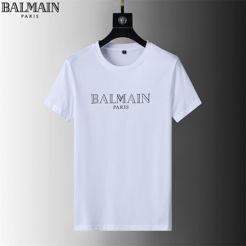 Wholesale Balmain T-Shirts Short Sleeved For Men #966523 $32.00 USD, Wholesale Quality Replica Balmain T-Shirts