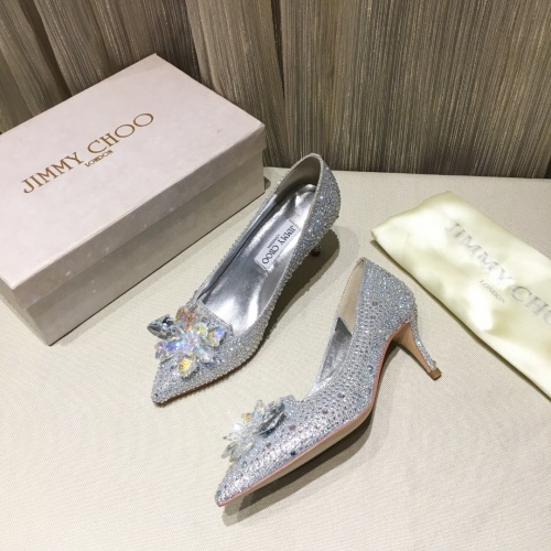 Wholesale Jimmy Choo High-Heeled Shoes For Women #973136 $85.00 USD, Wholesale Quality Replica Jimmy Choo High-Heeled Shoes