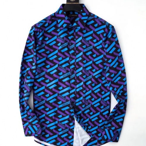 Wholesale Versace Shirts Long Sleeved For Men #976157 $38.00 USD, Wholesale Quality Replica Versace Shirts