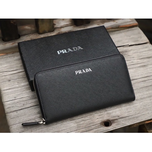 Wholesale Prada AAA Man Wallets #977198 $45.00 USD, Wholesale Quality Replica Prada AAA Man Wallets