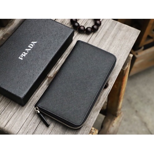 Replica Prada AAA Man Wallets #977198 $45.00 USD for Wholesale