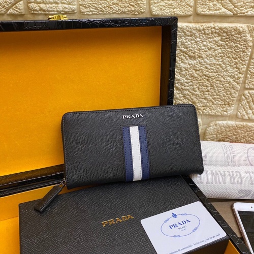 Wholesale Prada AAA Man Wallets #977199 $45.00 USD, Wholesale Quality Replica Prada AAA Man Wallets