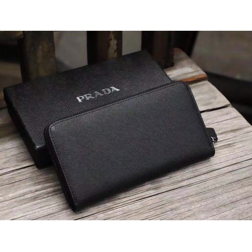 Replica Prada AAA Man Wallets #977200 $45.00 USD for Wholesale