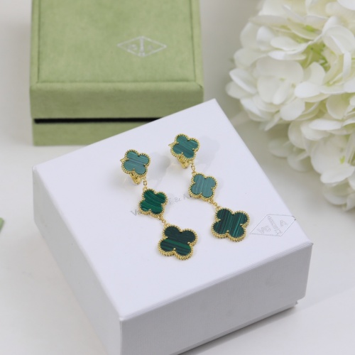 Replica Van Cleef & Arpels Earrings For Women #980405 $48.00 USD for Wholesale