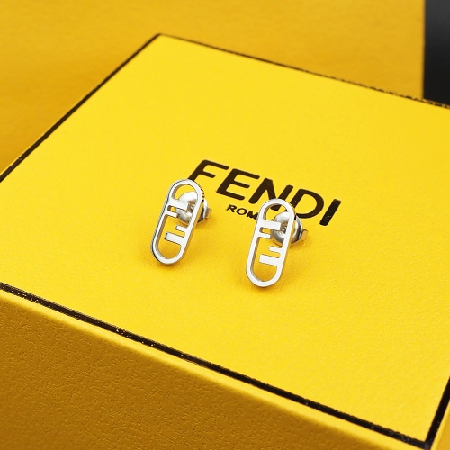 Replica Fendi Earrings For Women #982835 $22.00 USD for Wholesale