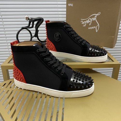 Wholesale Christian Louboutin High Tops Shoes For Men #985713 $92.00 USD, Wholesale Quality Replica Christian Louboutin High Top Shoes