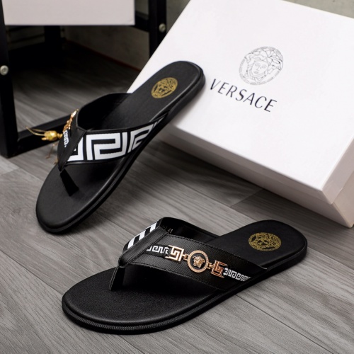 Wholesale Versace Slippers For Men #988508 $42.00 USD, Wholesale Quality Replica Versace Slippers