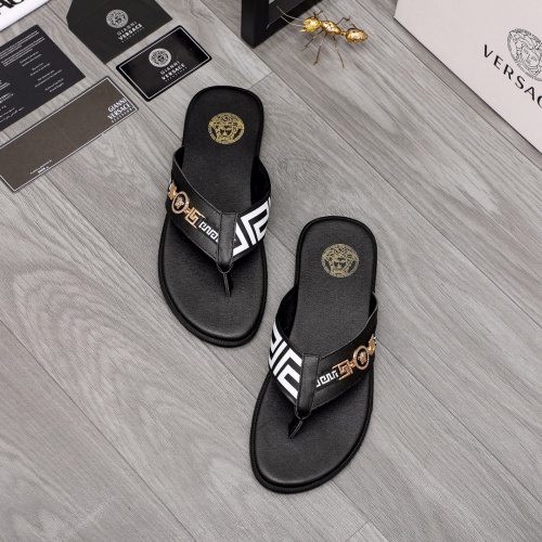 Replica Versace Slippers For Men #988508 $42.00 USD for Wholesale