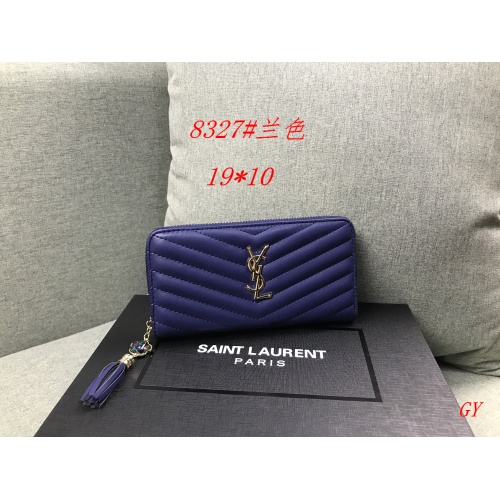 Wholesale Yves Saint Laurent YSL Wallets For Women #991886 $19.00 USD, Wholesale Quality Replica Yves Saint Laurent YSL Wallets