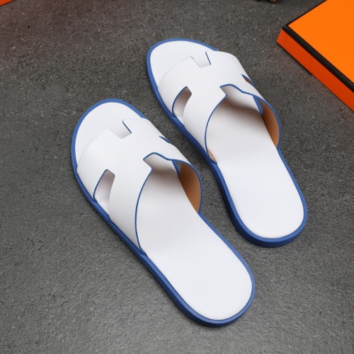 Replica Hermes Slippers For Men #1003240 $48.00 USD for Wholesale