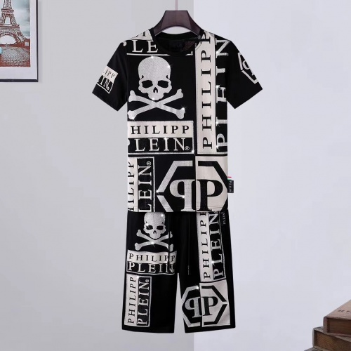 Wholesale Philipp Plein PP Tracksuits Short Sleeved For Men #996844 $56.00 USD, Wholesale Quality Replica Philipp Plein PP Tracksuits