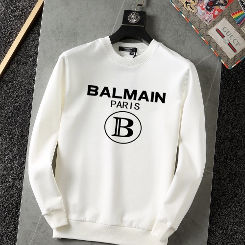 Wholesale Balmain Hoodies Long Sleeved For Men #997950 $40.00 USD, Wholesale Quality Replica Balmain Hoodies