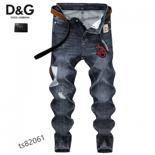 Wholesale Dolce &amp; Gabbana D&amp;G Jeans For Men #1006991 $48.00 USD, Wholesale Quality Replica Dolce &amp; Gabbana D&amp;G Jeans