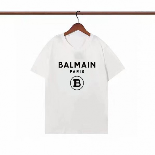 Wholesale Balmain T-Shirts Short Sleeved For Men #1008492 $23.00 USD, Wholesale Quality Replica Balmain T-Shirts