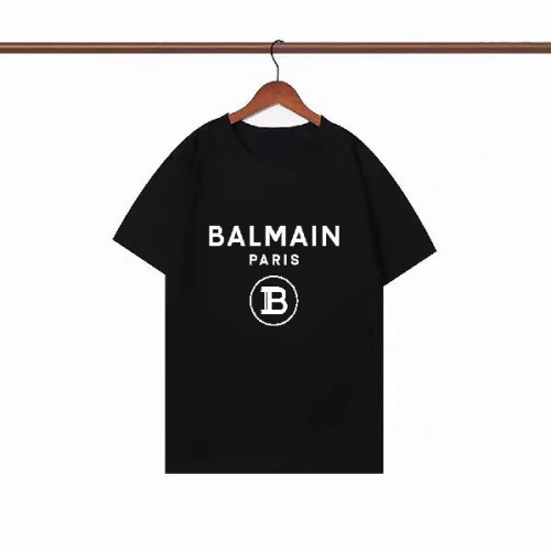 Wholesale Balmain T-Shirts Short Sleeved For Men #1008493 $23.00 USD, Wholesale Quality Replica Balmain T-Shirts