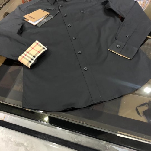 Replica Burberry Shirts Long Sleeved For Men #1008986 $64.00 USD for Wholesale