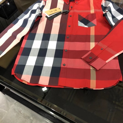 Replica Burberry Shirts Long Sleeved For Men #1009117 $64.00 USD for Wholesale