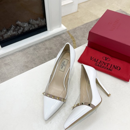 Replica Valentino High-Heeled Shoes For Women #1011987 $98.00 USD for Wholesale