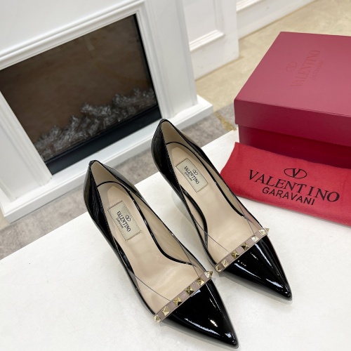 Replica Valentino High-Heeled Shoes For Women #1011989 $98.00 USD for Wholesale