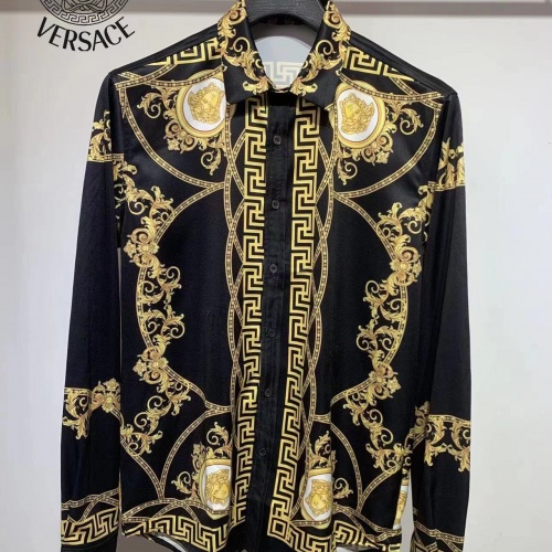 Wholesale Versace Shirts Long Sleeved For Men #1012151 $45.00 USD, Wholesale Quality Replica Versace Shirts