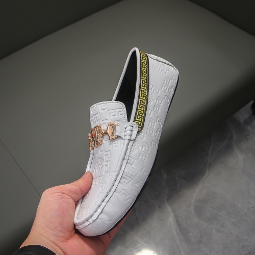 Replica Versace Leather Shoes For Men #1021146 $68.00 USD for Wholesale