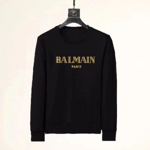 Wholesale Balmain Hoodies Long Sleeved For Men #1025463 $34.00 USD, Wholesale Quality Replica Balmain Hoodies