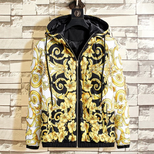 Wholesale Versace Down Coat Long Sleeved For Men #1025546 $108.00 USD, Wholesale Quality Replica Versace Down Feather Coat