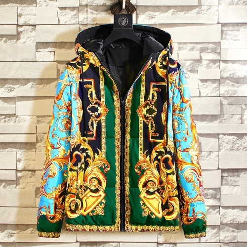 Wholesale Versace Down Coat Long Sleeved For Men #1025547 $108.00 USD, Wholesale Quality Replica Versace Down Feather Coat