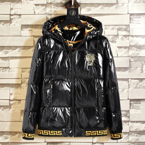 Wholesale Versace Down Coat Long Sleeved For Men #1025548 $108.00 USD, Wholesale Quality Replica Versace Down Feather Coat