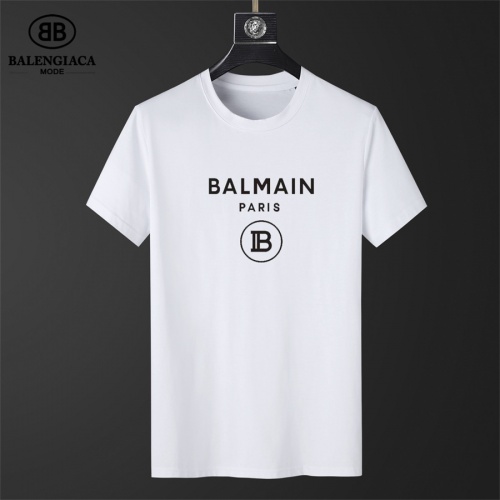 Wholesale Balmain T-Shirts Short Sleeved For Men #1031304 $25.00 USD, Wholesale Quality Replica Balmain T-Shirts