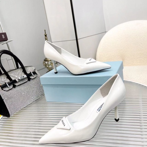 Replica Prada High-heeled Shoes For Women #1035042 $100.00 USD for Wholesale