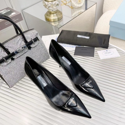 Replica Prada High-heeled Shoes For Women #1035044 $100.00 USD for Wholesale