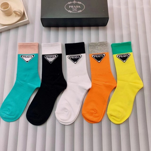 Wholesale Prada Socks #1035541 $27.00 USD, Wholesale Quality Replica Prada Socks