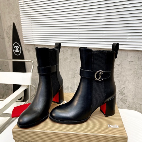 Replica Christian Louboutin Boots For Women #1037622 $112.00 USD for Wholesale