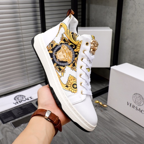 Replica Versace High Tops Shoes For Men #1038866 $76.00 USD for Wholesale