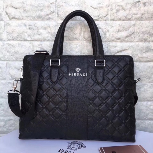 Wholesale Versace AAA Man Handbags #1039382 $108.00 USD, Wholesale Quality Replica Versace AAA Man Handbags