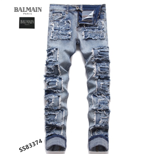 Wholesale Balmain Jeans For Men #1040474 $48.00 USD, Wholesale Quality Replica Balmain Jeans